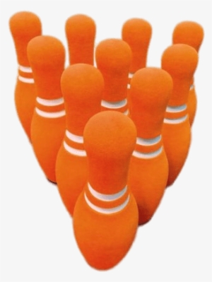 Orange Bowling Pin Set - Purple High-density Foam Bowling Pins