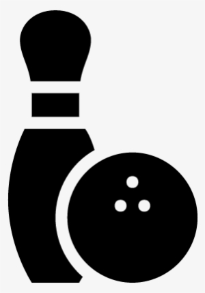 Bowling Pin And Ball Vector - Bowling Pin And Ball Silhouette