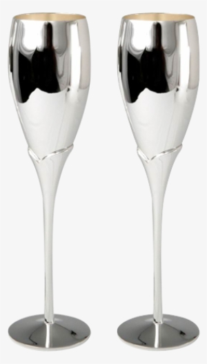Champagne Flute Png - Silver Champagne Glasses Png
