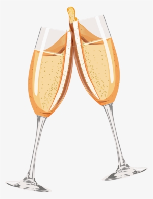 Champagne Glass Clip Art - Cheers Champagne Glasses Png