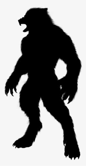 Werewolf Silhouette 12 - Drawing Of The Dogman