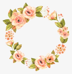 Watercolor Flower Wreath Png Image Free Download - Watercolor Wreath Flower Png