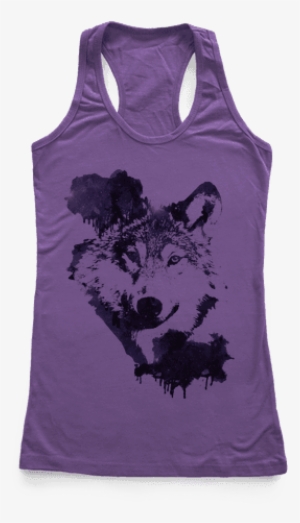 Space Wolf Racerback Tank Top - Mermaid Quotes