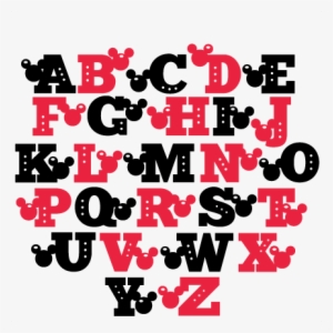 Mouse Uppercase Alphabet Svg Scrapbook Cut File Cute - Cute Alphabet Png Transparent