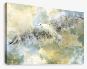 Vanishing Seagull Canvas Print - Digital Art, Vanishing Seagull By Melanie Viola Hi
