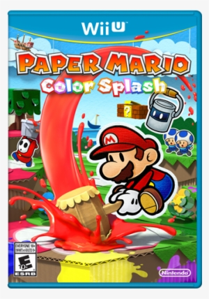 Color Splash Box Art - Paper Mario Color Splash [wii U Game]