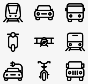 Transport Vehicles Line - Plumbing Icon