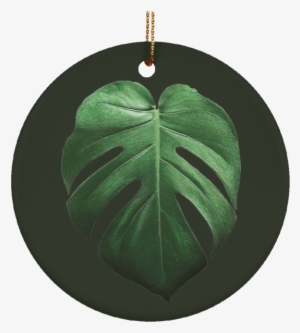 Monstera Deliciosa Ceramic Tropical Leaf Ornament - Saskia Van Uylenburgh