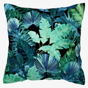 Tropical Leaf Dark - Cushion