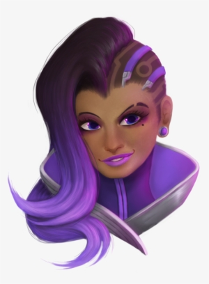 Sombra Transparent Face - Overwatch Sombra Face Png