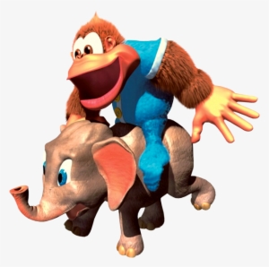 Kiddy And Ellie - Donkey Kong Country 3 Png