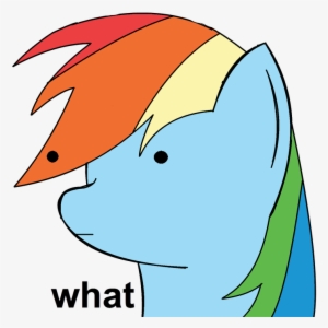 Fanmade Confused Rainbow Dash - Confused Rainbow Dash