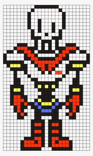 Undertale Papyrus Perler Bead Pattern / Bead Sprite - Undertale Pixel Art Grid Papyrus