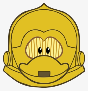 C-3po Mask Icon - Club Penguin C3po