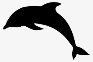 Shaow Clipart Dolphin - Dolphin Black And White