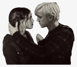 Dramione Draco Malfoy Hermione Granger Freetoedit - Ron And Hermione Kiss