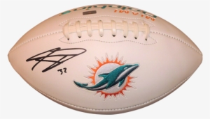Kenyan Drake Autographed Miami Dolphins Logo Football - Bob Griese Autographed Football - Logo Psa Dna