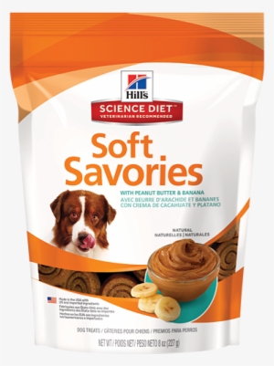 Sd Soft Savories Peanut Butter And Banana Dog - Hill's Science Diet Dog Soft Savories Treats
