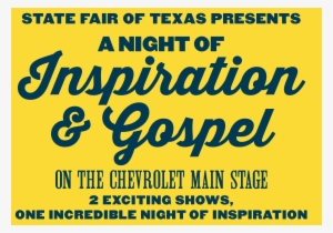 State Fair Of Texas Features Grammy Award Winning Artist - State Fair Gospel Night