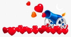 Valentines Heart Cannon Png Clipart Picture