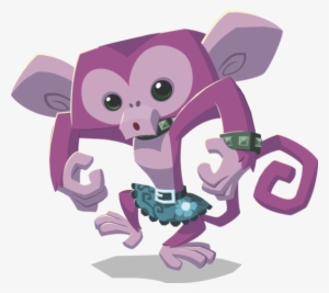 Monkey Wearing Spikes - Animal Jam Characters Wikia Png