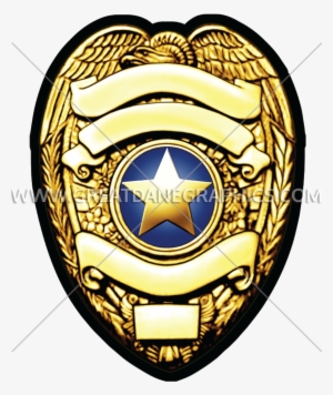 Svg Black And White Download Gold Police Production - Police Badge Metal Novelty License Plate Lp-2324
