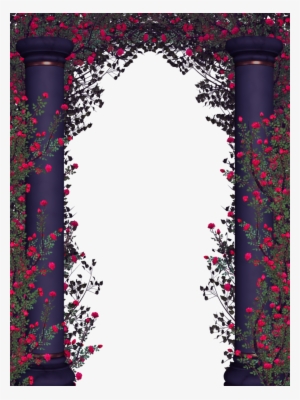 Roses And Pillars By Collect And Creat On Deviantart - Pillar With Flowers Png