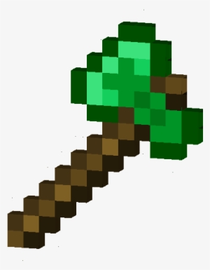 Minecraft Emerald Pickaxe Download - Minecraft Axe No Background