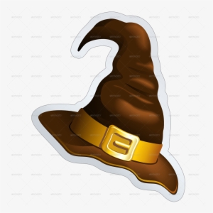 Witch Hat Sticker - Witch Hat Brown Png