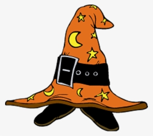 Witch Hat Witch Feet Clipart Kid - Orange Witch Hat Clipart