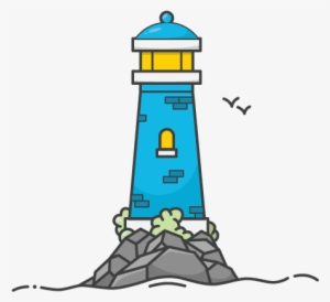 Lighthouse - Cartoon Light House Transparent PNG - 500x500 - Free Download  on NicePNG
