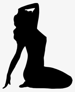 Woman, Posing, Pin-up, Girl, Stripper, Sexy, Sitting - Pin Up Silhouette Png