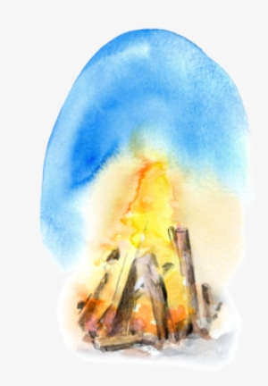 Feuerstelle Zillis-reischen - Reischen - Watercolor Paint
