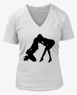 Darr Sexy Silhouette Girl Two Girls T-shirt - July Girls Born Shirt