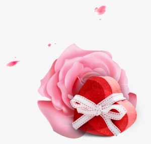 This Graphics Is Pink Flowers And Gifts Valentine's - Rose