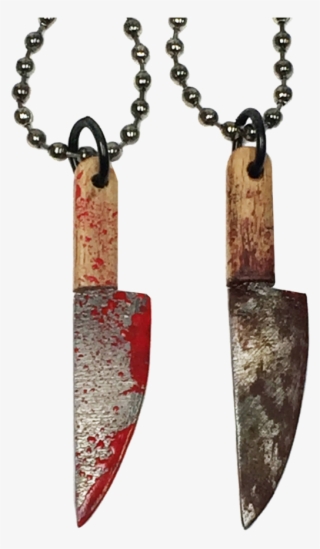 Bloody Butcher Knife Necklace - Butcher Knife
