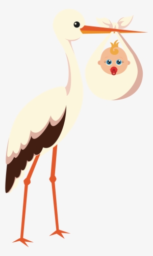 Stork Vector Pregnancy Png Royalty Free Stock - Little Pink Book (a Short Story)