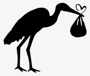 Bird, Stork, The Silhouette, New, Graphics, Vector, - Stork Silhouette Png