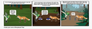 The Fox And The Stork - Cartoon