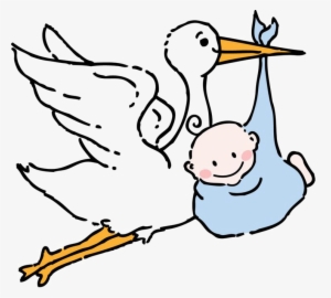 Stork Free Png Image - Stork Baby