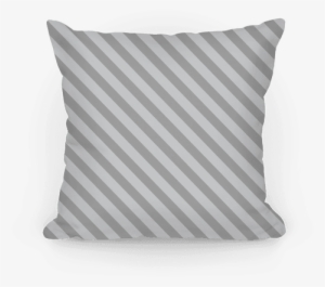 Gray Stripe Pattern Pillow - Military Shrine