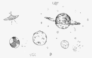 Drawn Planet Doodle - Space Transparent