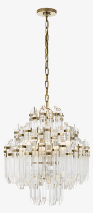 Adele Four Tier Waterfall Chandelier In Hand-rubbed