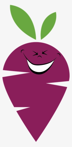 Cartoon Glossy Violet Eggplant Vegetable Character - Vegetable