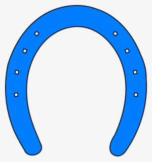 Blue Horseshoe Clipart
