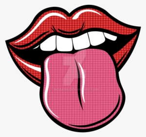 Lips Transparent Pop Art - Pop Art Mouth Png