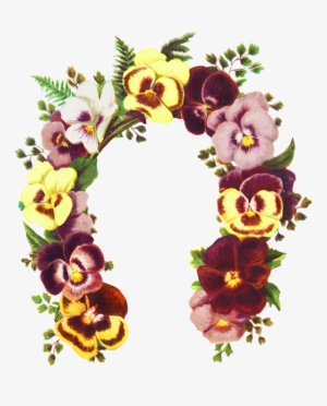 Flowers Shaped As A Horse Shoe - Horse