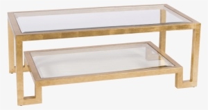 Winston Gold Leafed Coffee Table Worlds Away
