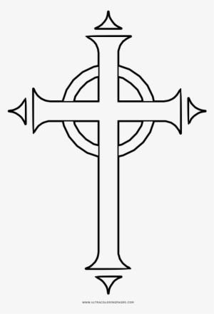 Celtic Cross Coloring Page - Cross