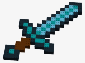 Minecraft Transparent Diamond Sword - Diamond Sword